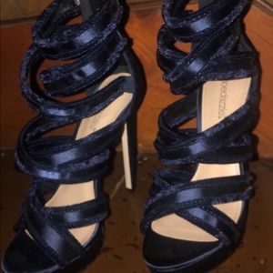 Brand new blue stilettos approx 5in heels sz8.5-9